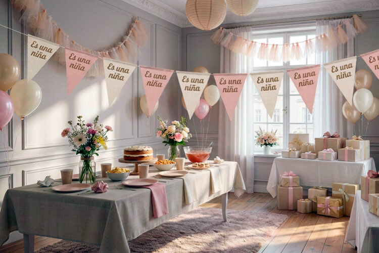 Banderines baby shower